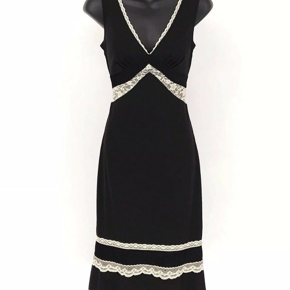 Express Dresses & Skirts - Express Slip Dress Women 4 Black Lace Details Deep